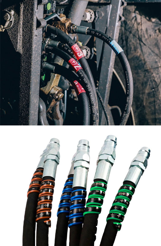 Marking for hydraulic hoses SB Flex